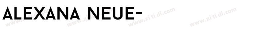 Alexana Neue字体转换 Alexana Neue字体转换